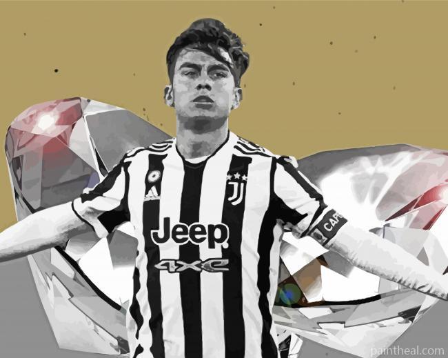 Paulo Dybala Soccer Player Painting By Numbers Kits