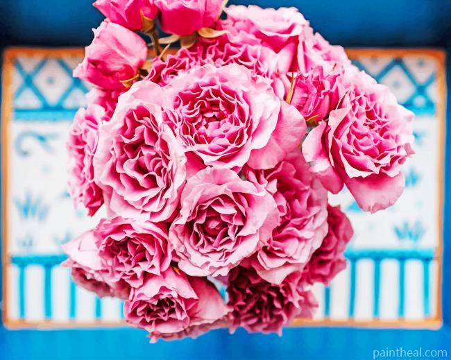 Pink Blooms And Flowers Painting By Numbers Kits