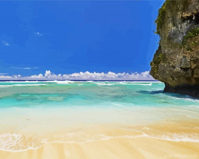 Niue Island Beach Painting By Numbers Kits