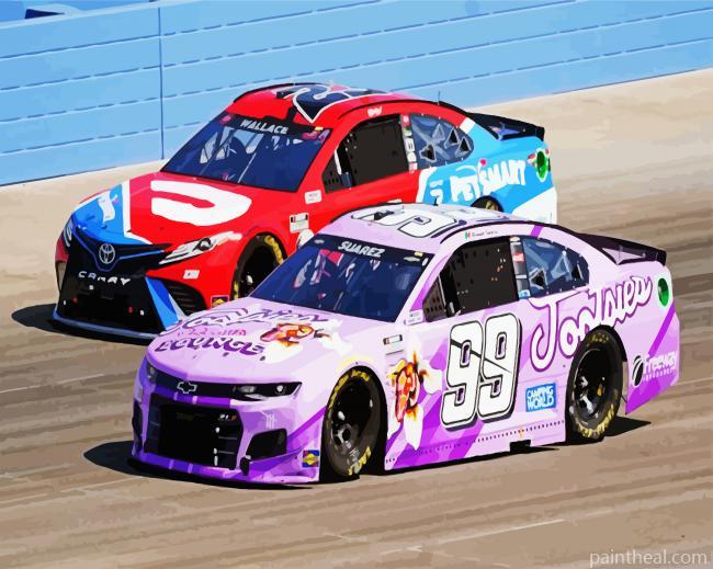 Racing Cars Nascar Painting By Numbers Kits