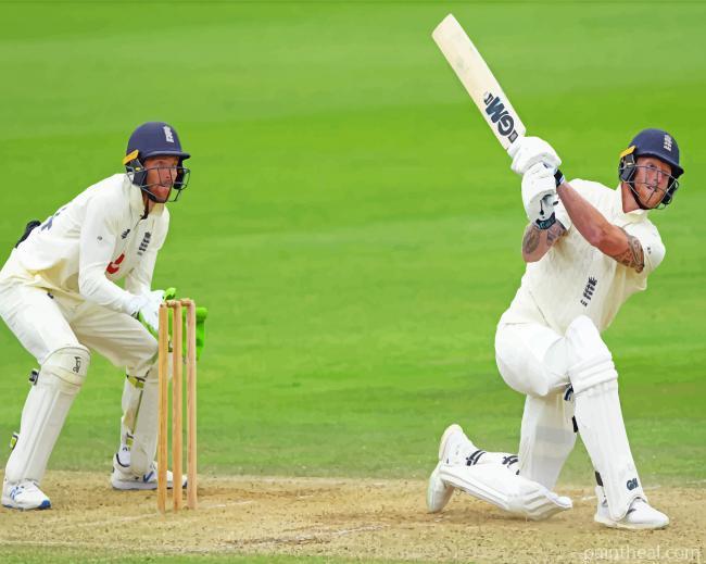 Cricket Match Painting By Numbers Kits