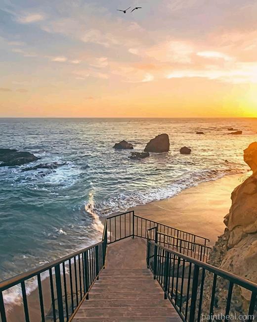 Laguna Beach California Painting By Numbers Kits
