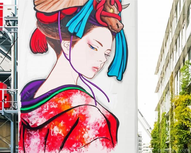 Yoshiyasu Tamura Street Art Painting By Numbers Kits