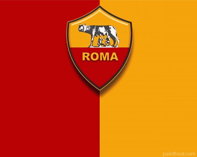 Roma Football Emblem Painting By Numbers Kits