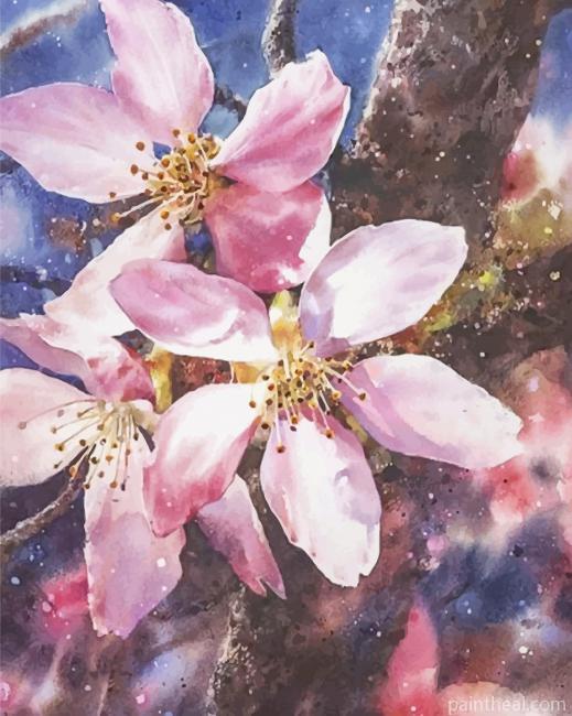 Sakura Blossom Painting By Numbers Kits