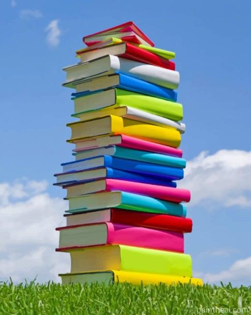 Colorful Books Painting By Numbers Kits
