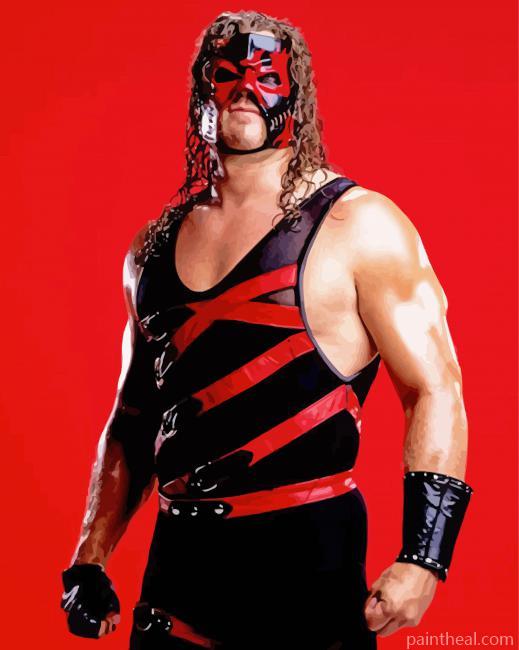 Aesthetic Kane WWE Painting By Numbers Kits