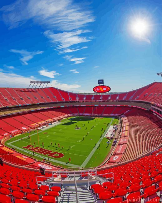 Arrowhead Stadium Missouri Painting By Numbers Kits