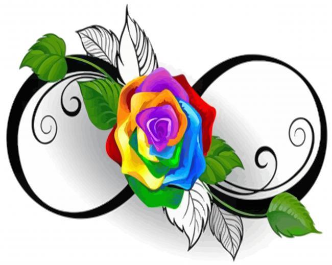 Infinity Flower Painting By Numbers Kits
