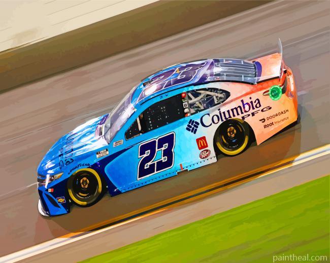 Blue Nascar Painting By Numbers Kits
