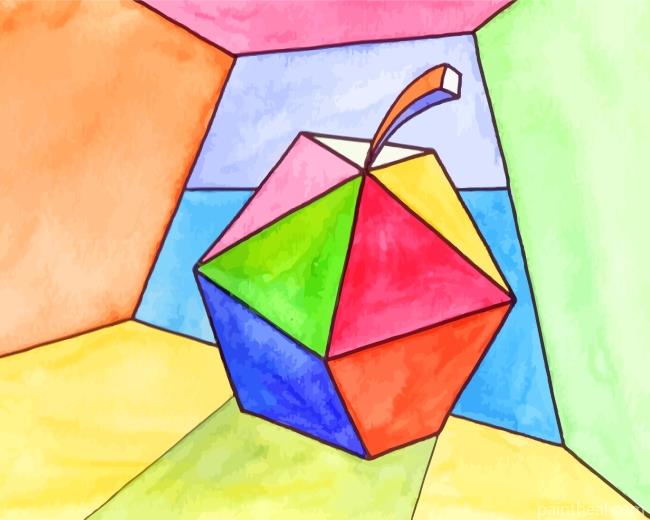 Cubist Apple Painting By Numbers Kits
