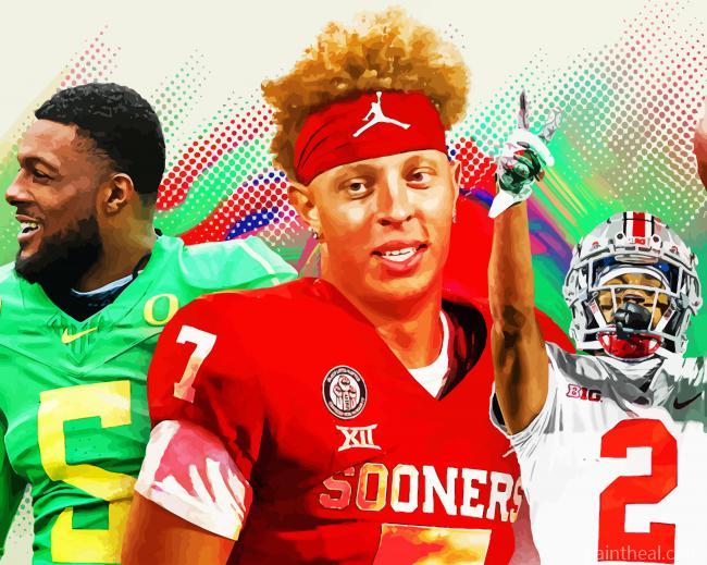 Aesthetic NCAA Players Painting By Numbers Kits