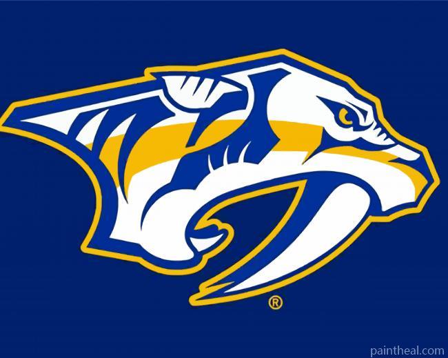 Nashville Predators Logo Painting By Numbers Kits