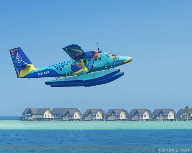 DHC 6 Twin Otter Plane Painting By Numbers Kits