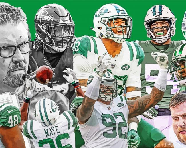 Aedthetic New York Jets Painting By Numbers Kits
