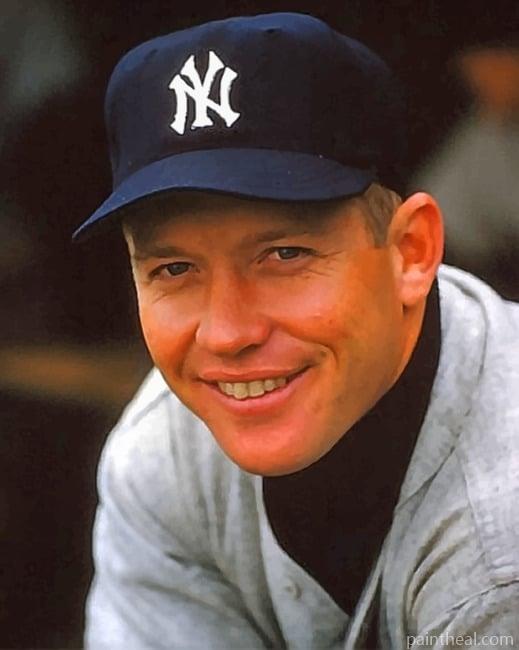 Mickey Mantle Player Painting By Numbers Kits