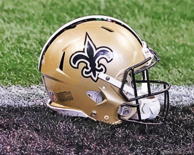 New Orleans Saints Helmet Painting By Numbers Kits