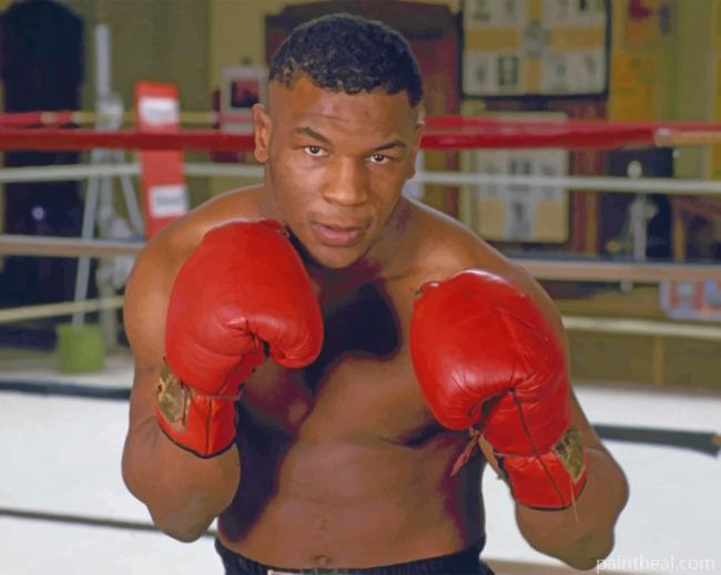 Mike Tyson In The Ring Painting By Numbers Kits