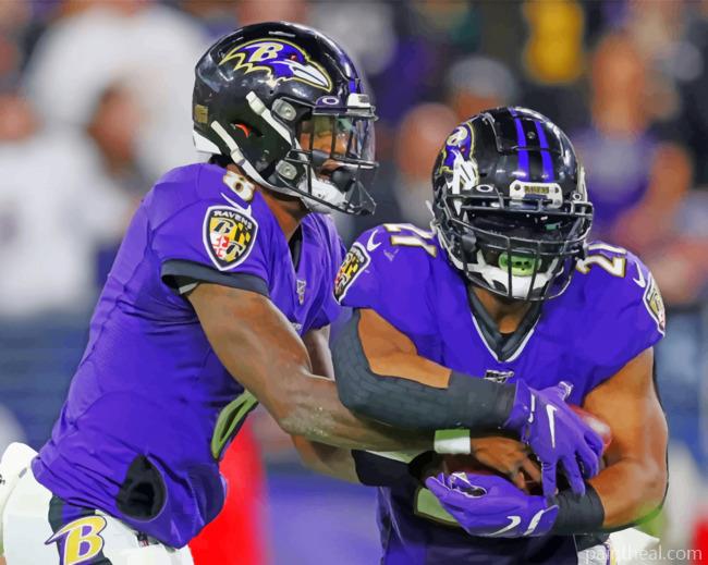 Baltimore Ravens Players Painting By Numbers Kits