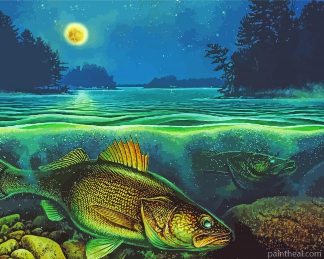 Cool Walleye Painting By Numbers Kits
