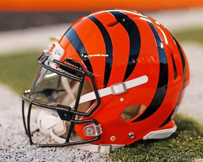 Cincinnati Bengals Team Helmet Painting By Numbers Kits