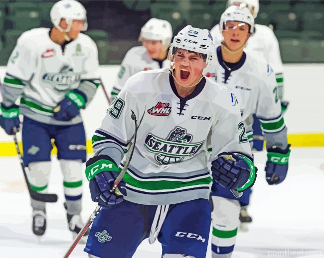 Seattle Thunderbirds Players Painting By Numbers Kits