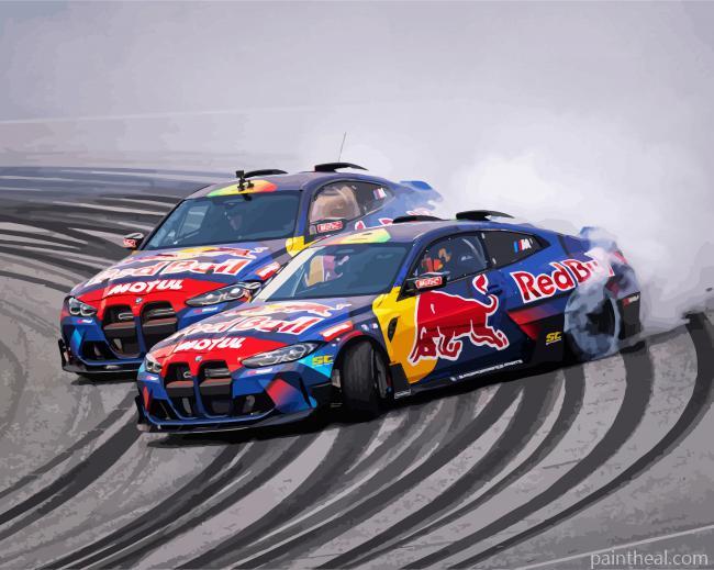 Red Bull BMW M4 Cars Painting By Numbers Kits