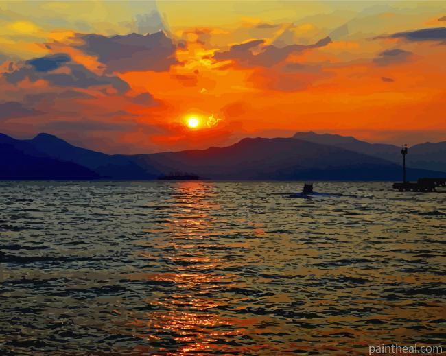Subic Bay Sunset Painting By Numbers Kits
