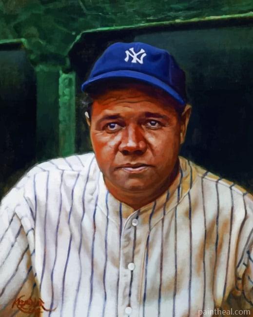 Baseball Player Babe Ruth Painting By Numbers Kits