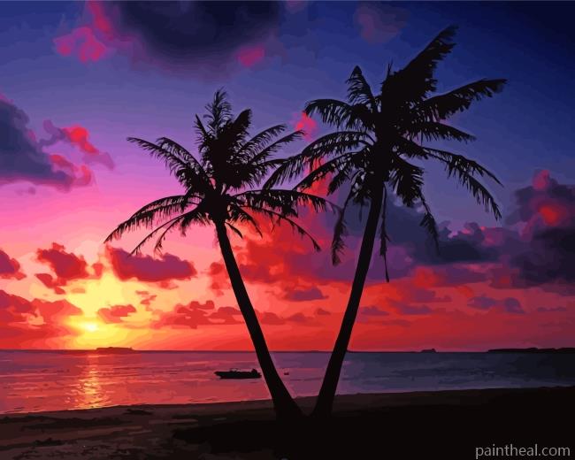 Sunrise Beach Painting By Numbers Kits