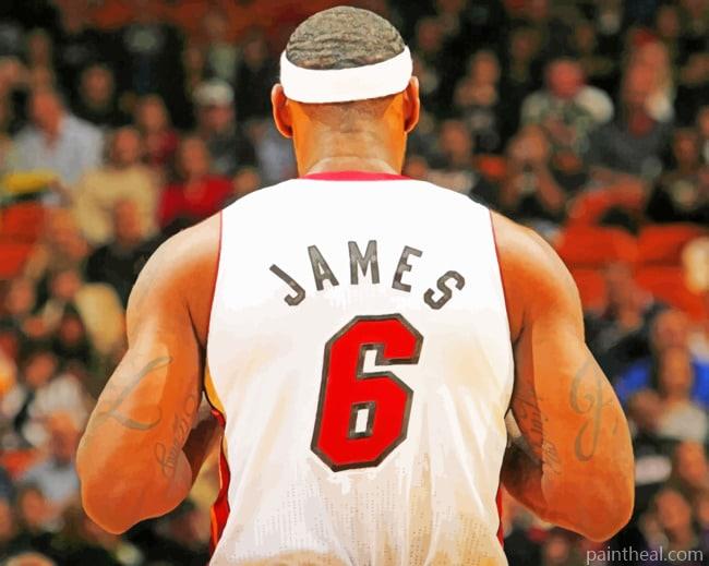 Lebron James In Nba Painting By Numbers Kits