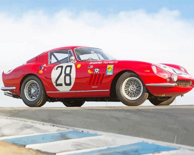 66 Ferari Sport Car Painting By Numbers Kits
