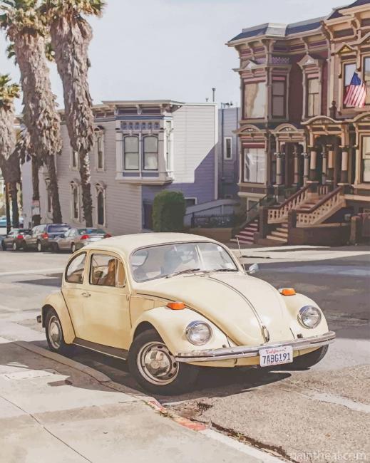 San Francisco VW Bug Painting By Numbers Kits