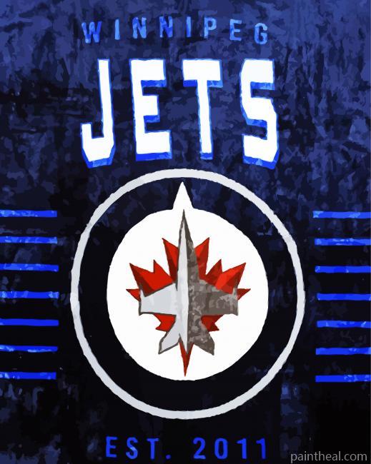 Winnipeg Jets Logo Painting By Numbers Kits