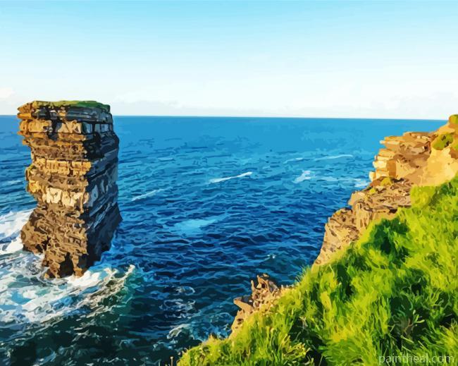 Aesthetic Cliff Of Mother Painting By Numbers Kits