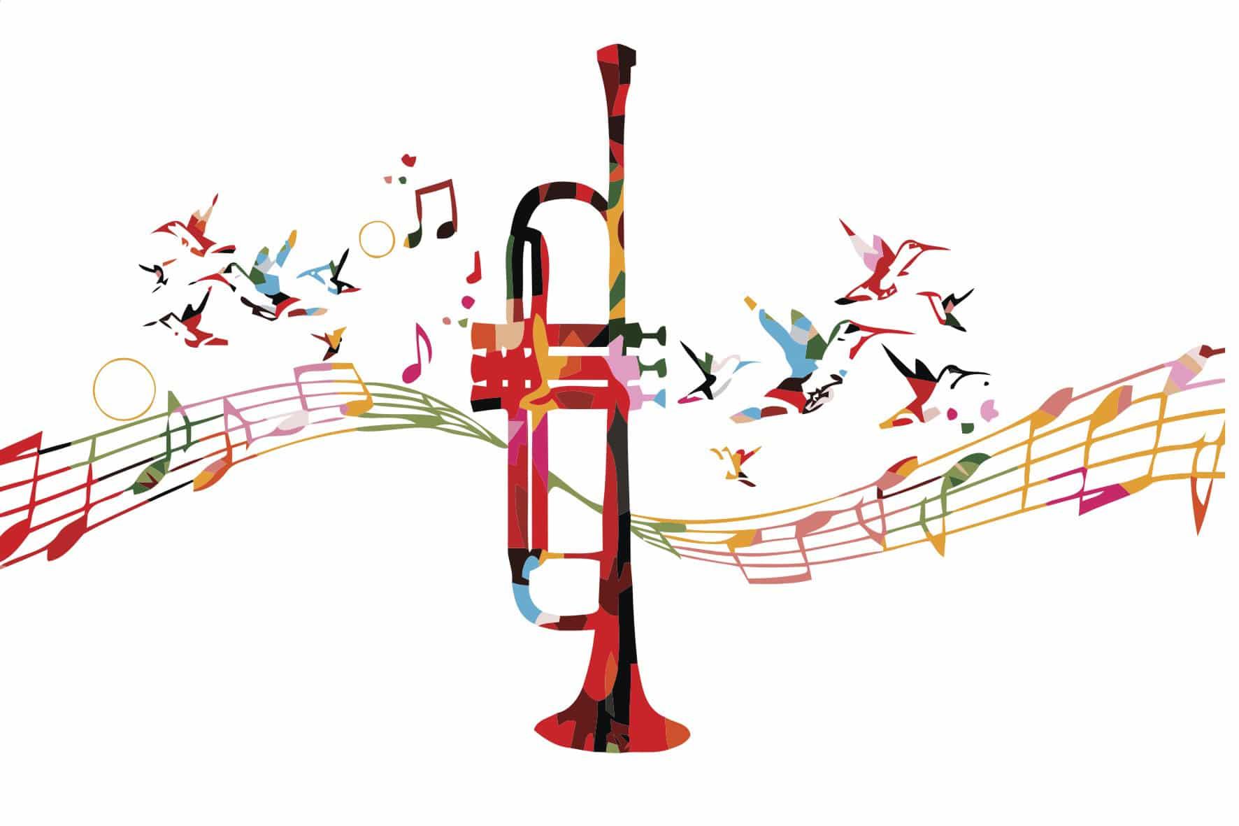 Colorful Trumpet Painting By Numbers Kits