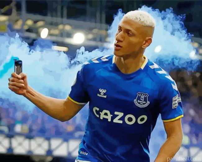 Everton Football Player Painting By Numbers Kits
