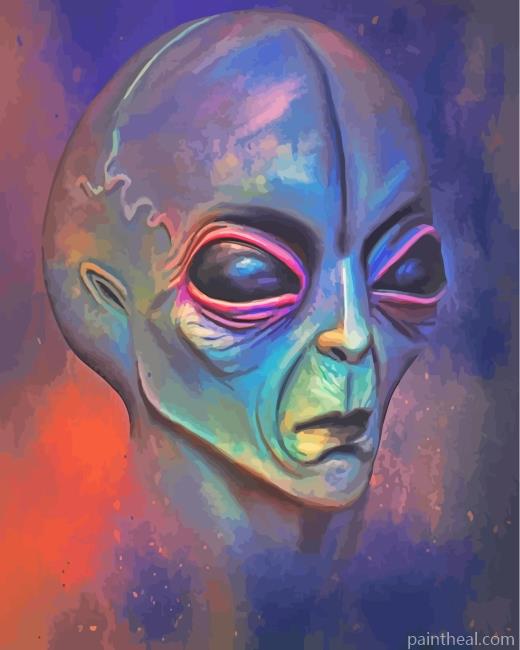 Alien Art Painting By Numbers Kits