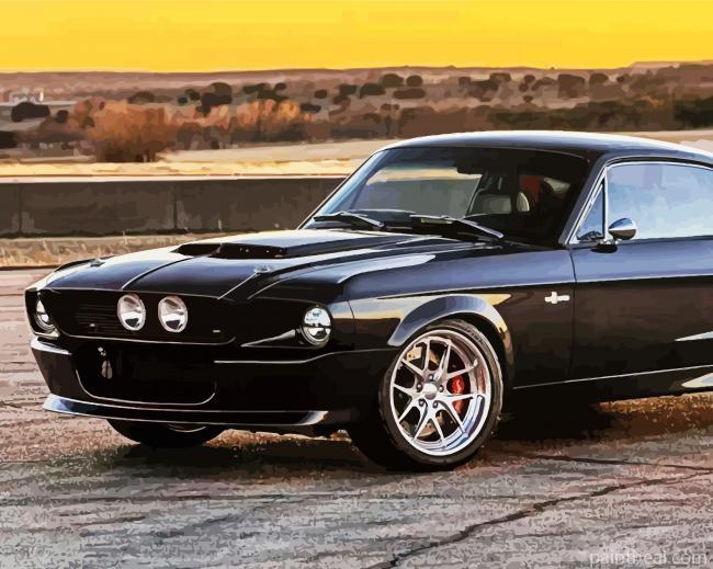 Vollcarbon Ford Mustang Shelby Painting By Numbers Kits