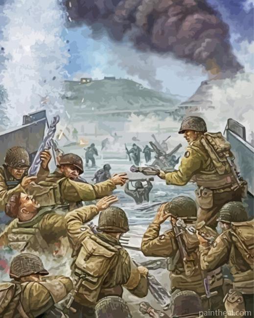 D Day War Art Painting By Numbers Kits