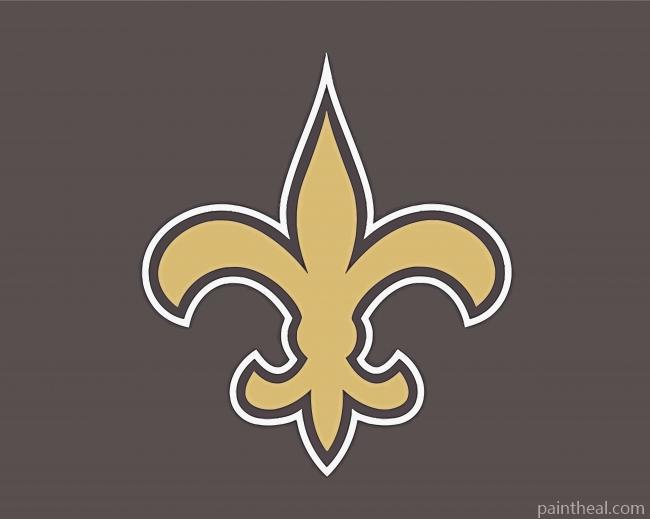 New Orleans Saints Logo Painting By Numbers Kits