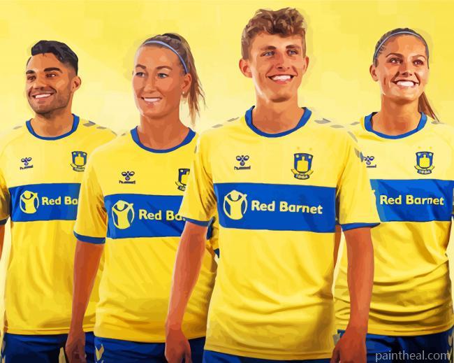 Brondby Players Painting By Numbers Kits