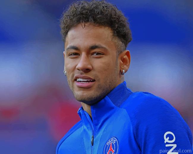 Neymar Jr Soccer Player Painting By Numbers Kits