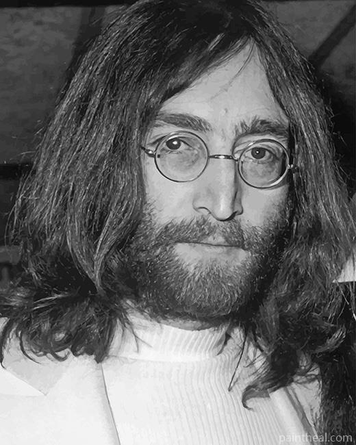 John Lennon Black and White NEW Painting By Numbers Kits