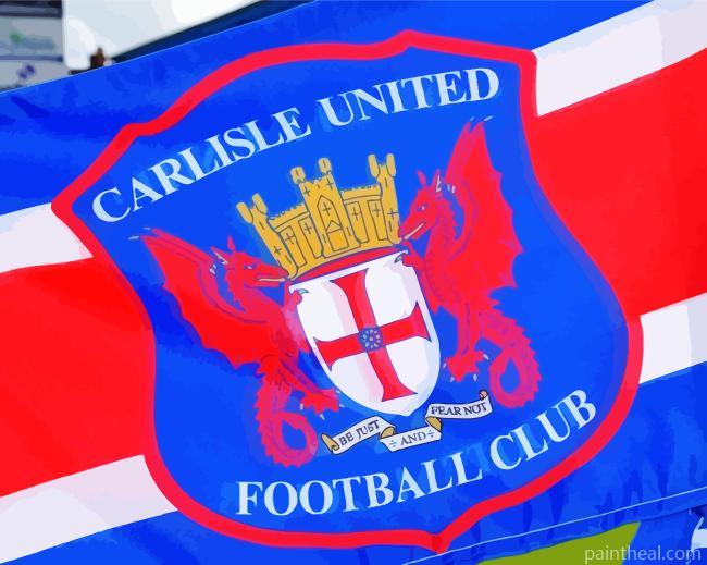 Carlisle United Flag Diamond Painting Painting By Numbers Kits