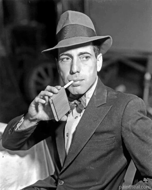Bogart Humphrey Black And White Painting By Numbers Kits