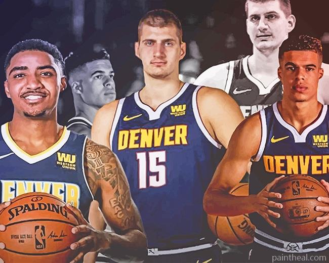 Denver Nugget Players Painting By Numbers Kits