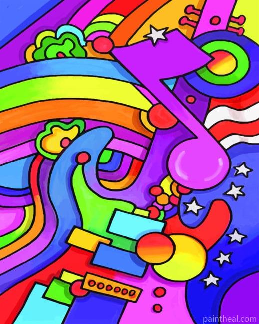 Colorful Pop Art Painting By Numbers Kits