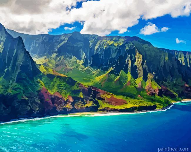 Kauai Hawaii Island Painting By Numbers Kits