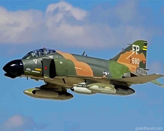 F4 Phantom Jet Painting By Numbers Kits